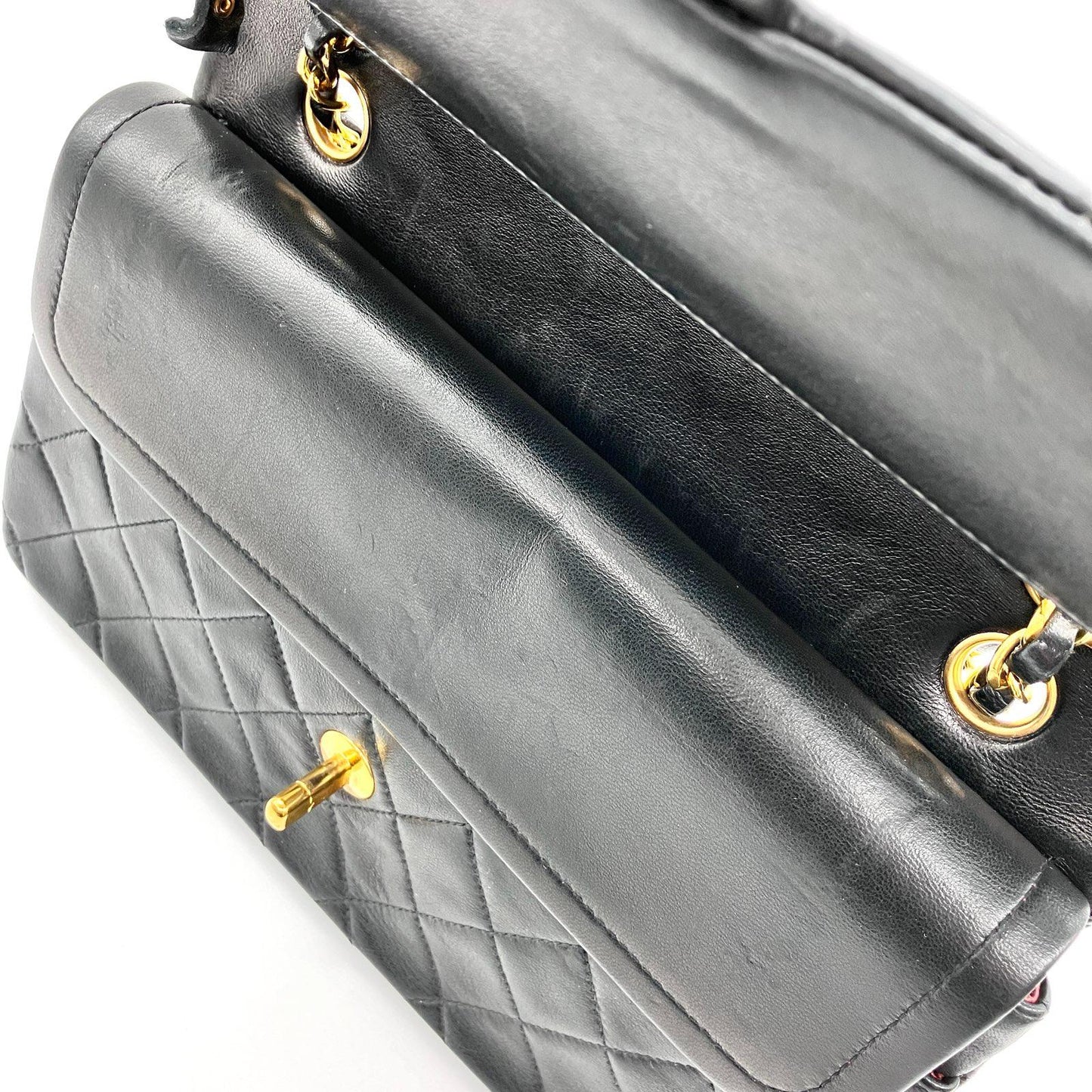 CHANEL Matelasse Double Flap Chain Shoulder Bag