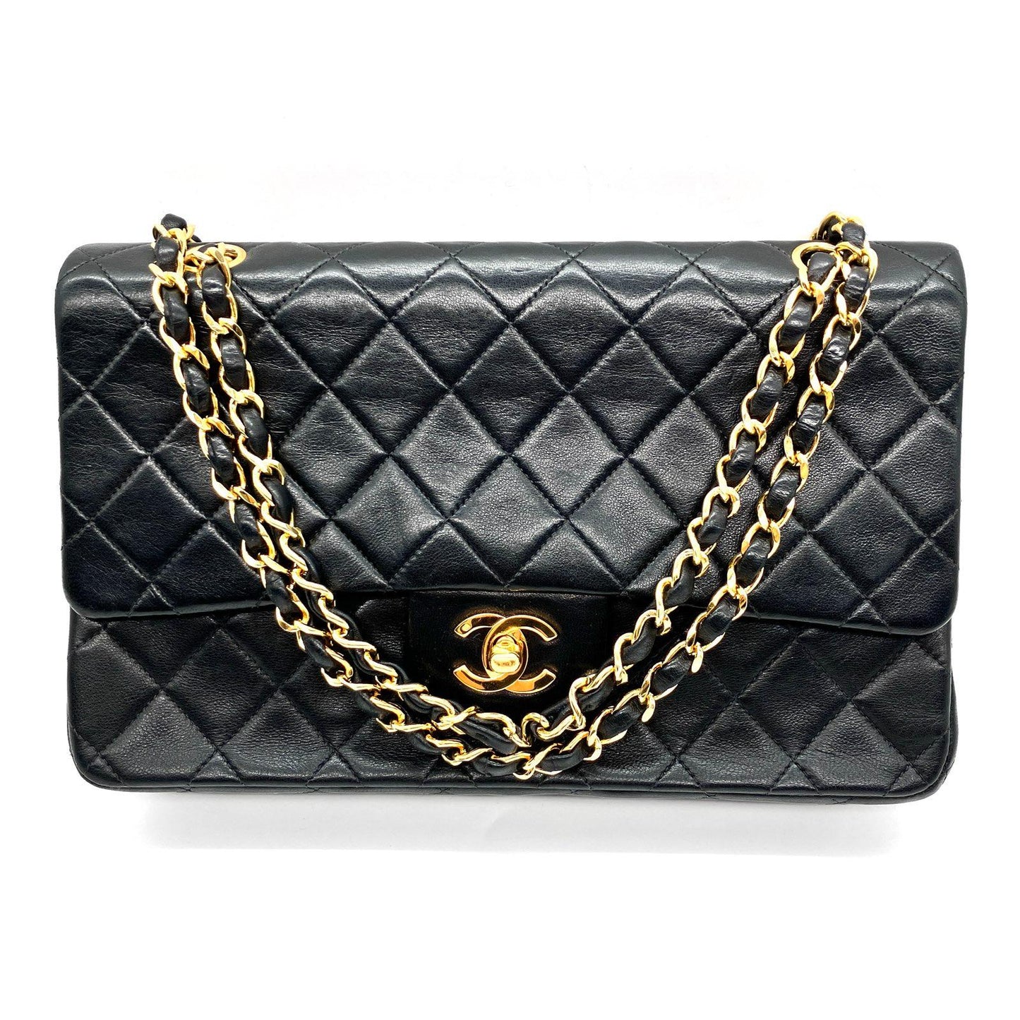 CHANEL Matelasse Double Flap Chain Shoulder Bag