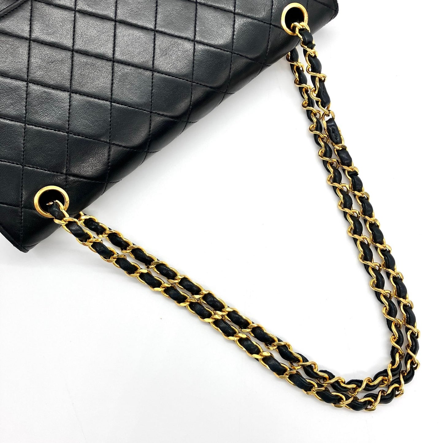 CHANEL Lambskin Matrasse Double Flap Double chain