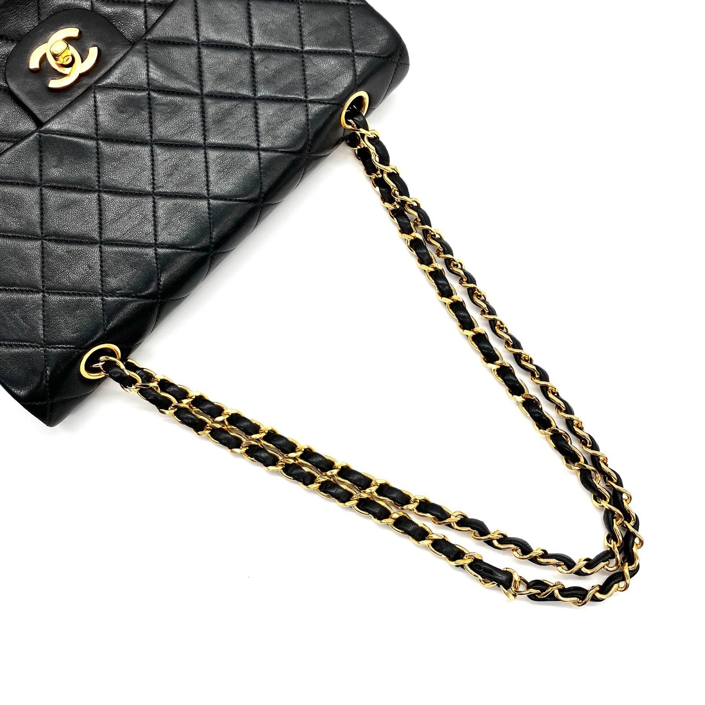 CHANEL Matelasse Double Flap Chain Shoulder Bag