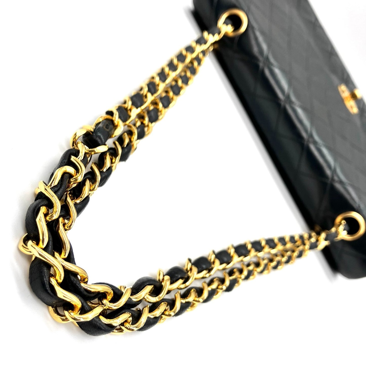 CHANEL Matelasse Double Flap Chain Shoulder Bag