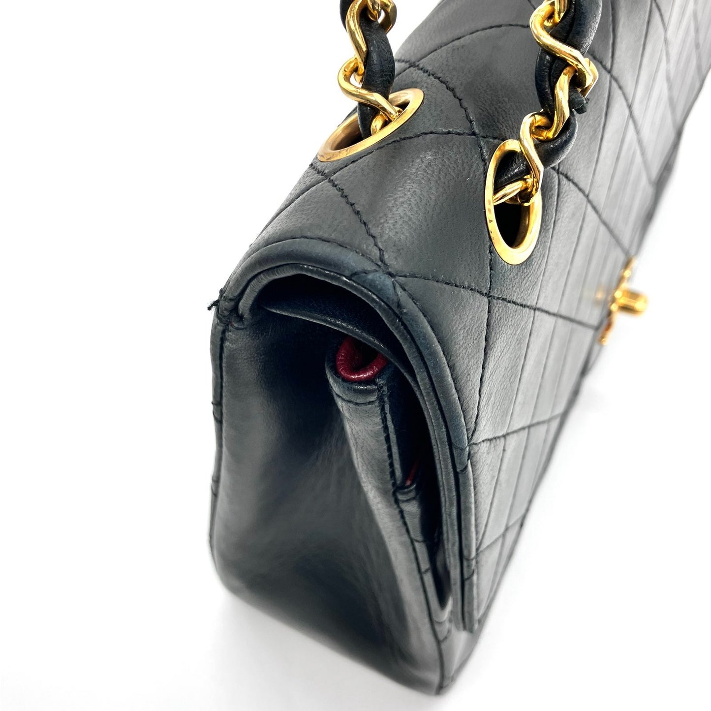 CHANEL Lambskin Matrasse Double Flap Double chain