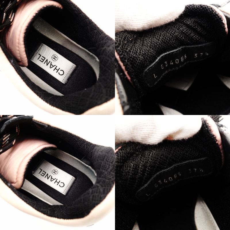 CHANEL Sneakers Chanel Sport Coco Mark Nylon Suede Low-Cut Sneakers Pink Size 37.5 7-12-724