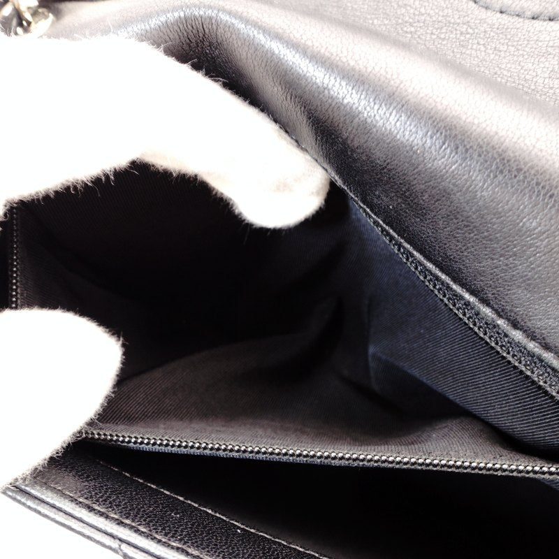 CHANEL Matelassé Colorful Stitch Chain Shoulder Bag Lambskin Black Multicolor Leather 7-2-607