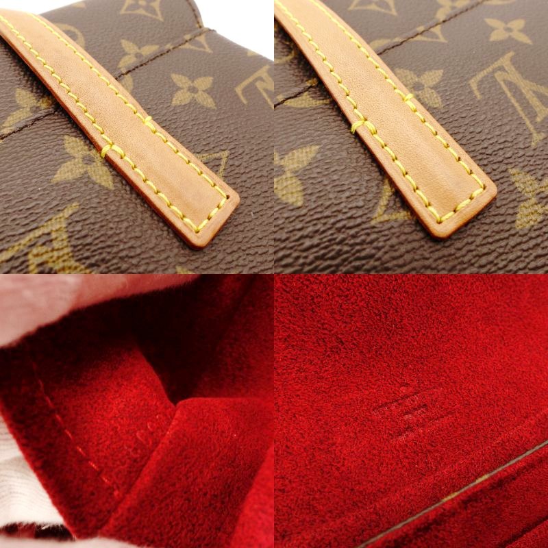 Louis Vuitton Sonatine Handbag Monogram Brown 7-8-697