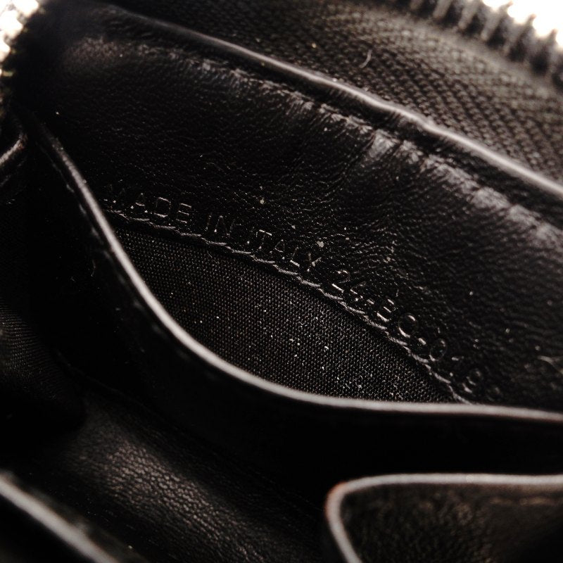 DIOR Trotter Coin Case Mini Wallet Navy × Beige Canvas Leather 7-9-101