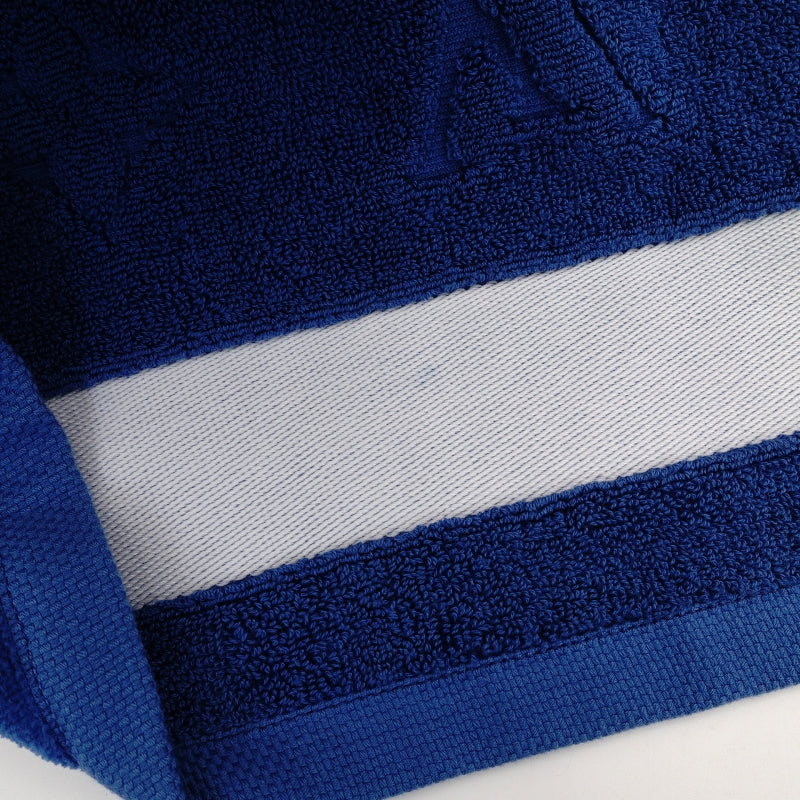 LOUIS VUITTON Oversized Bath Towel Cotton Blue R94008 Beach Towel Blue 7-9-295