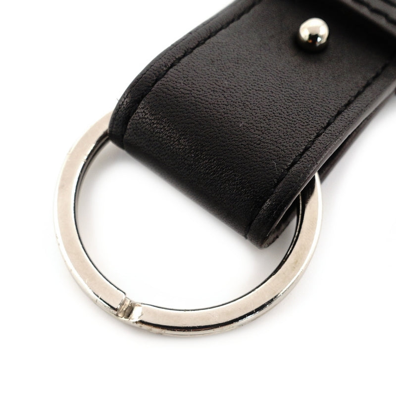 HERMES Key Holder Black Key Charm Leather Black Excellent Condition A-Stamped Men's 7-9-444