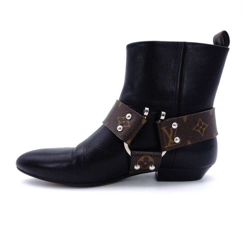 LOUIS VUITTON Rhapsody Line Monogram Boots 37.5