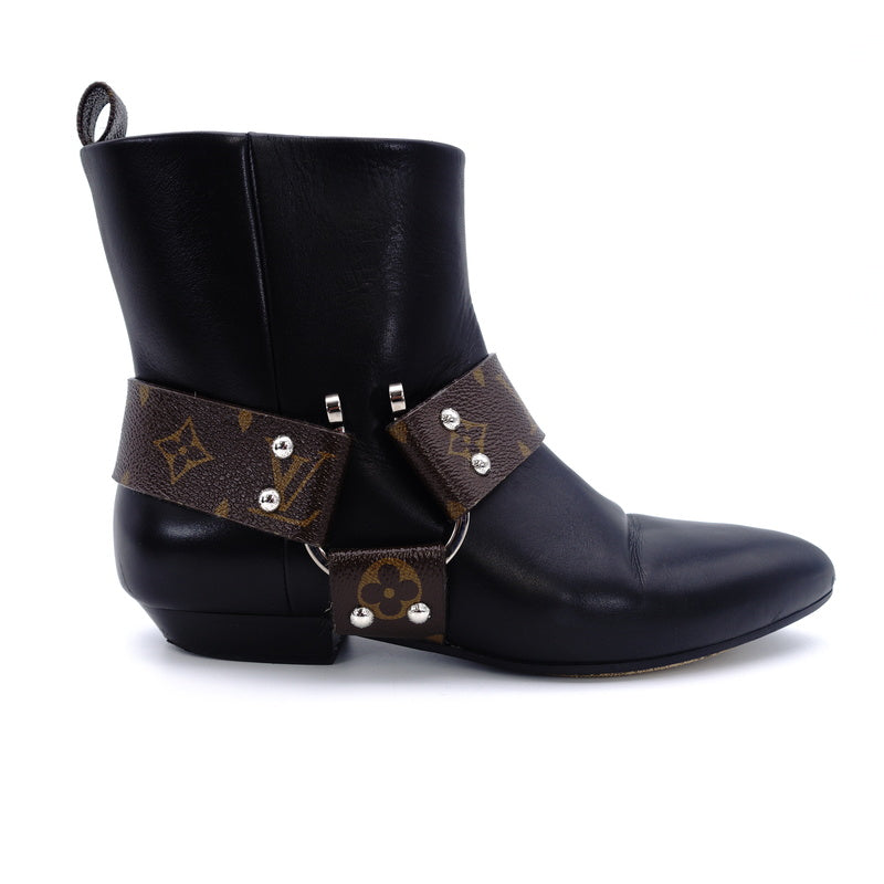 LOUIS VUITTON Rhapsody Line Monogram Boots 37.5