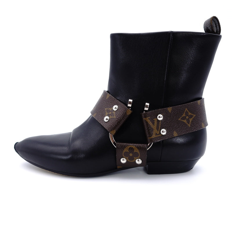 LOUIS VUITTON Rhapsody Line Monogram Boots 37.5