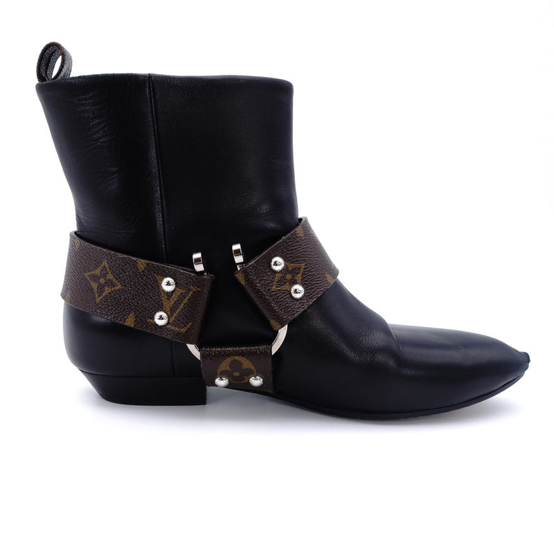 LOUIS VUITTON Rhapsody Line Monogram Boots 37.5