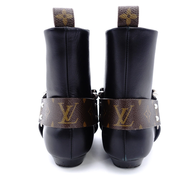 LOUIS VUITTON Rhapsody Line Monogram Boots 37.5
