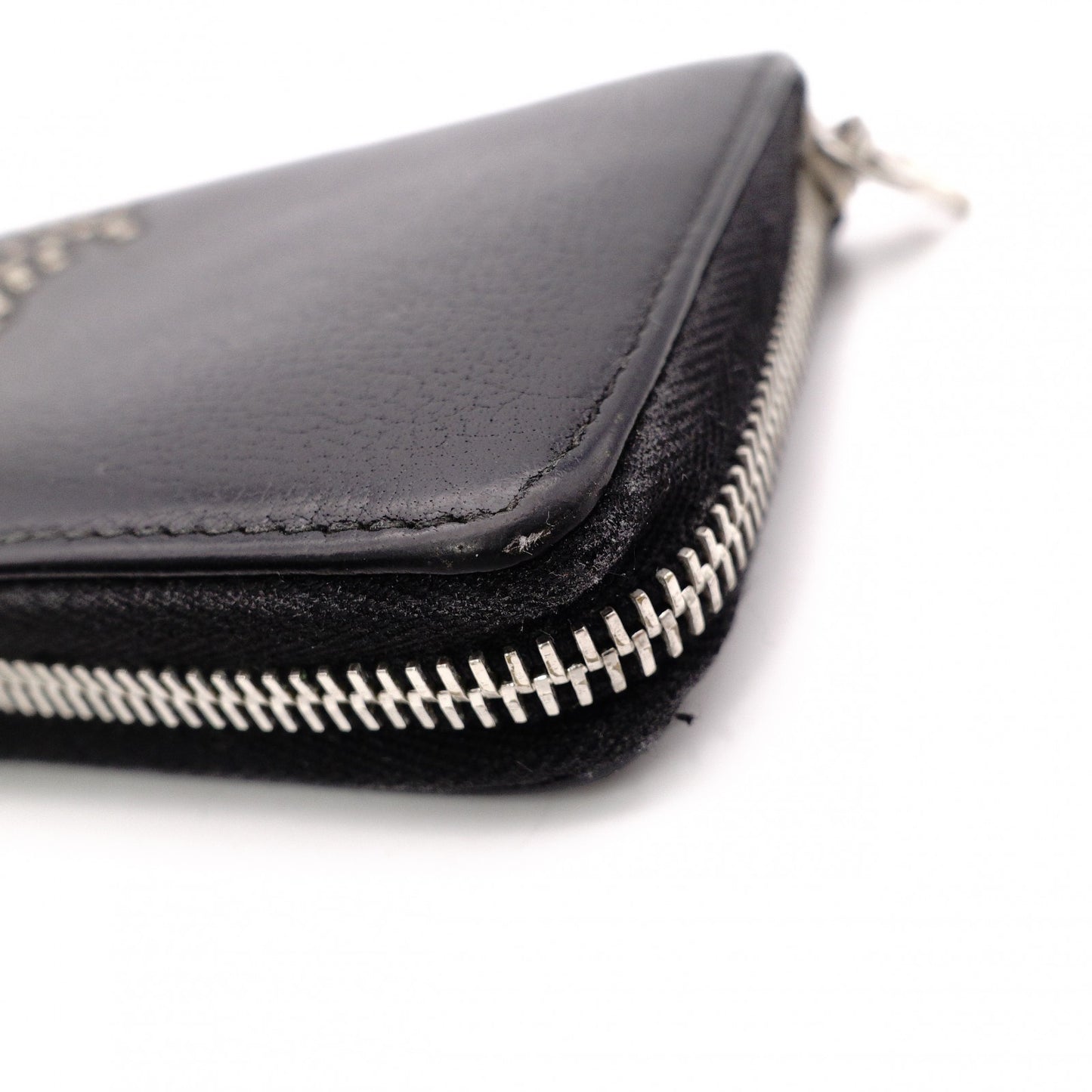 SAINT LAURENT Cassandra Long Wallet Leather Black