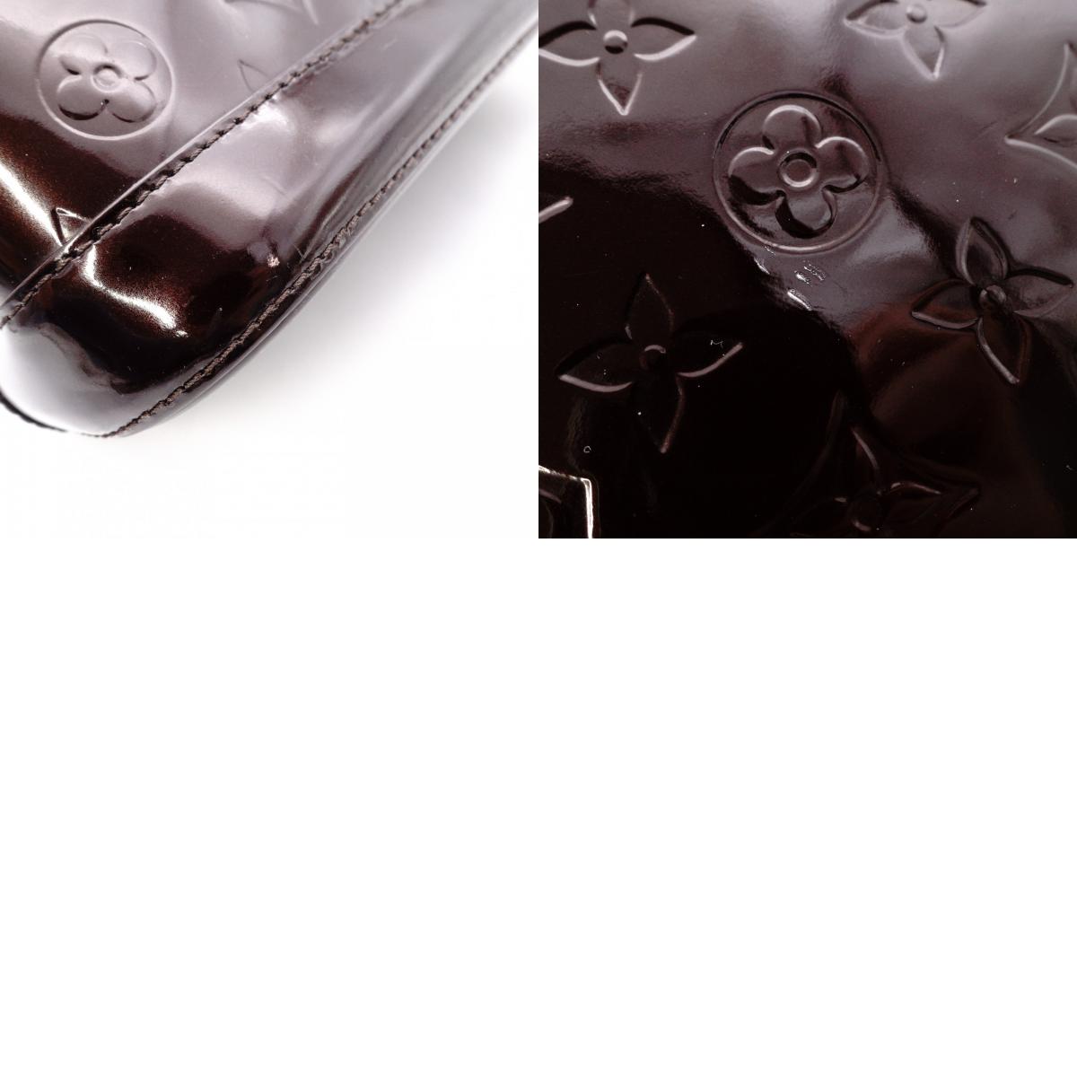 LOUIS VUITTON Alma PM Vernis Handbag, Patent Leather, Amaranth (Bordeaux)