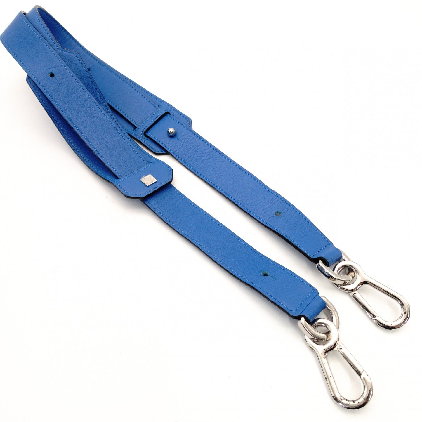 LOEWE Puzzle Bag Large Handbag Leather Blue 2-Way Shoulder 7-7-1157