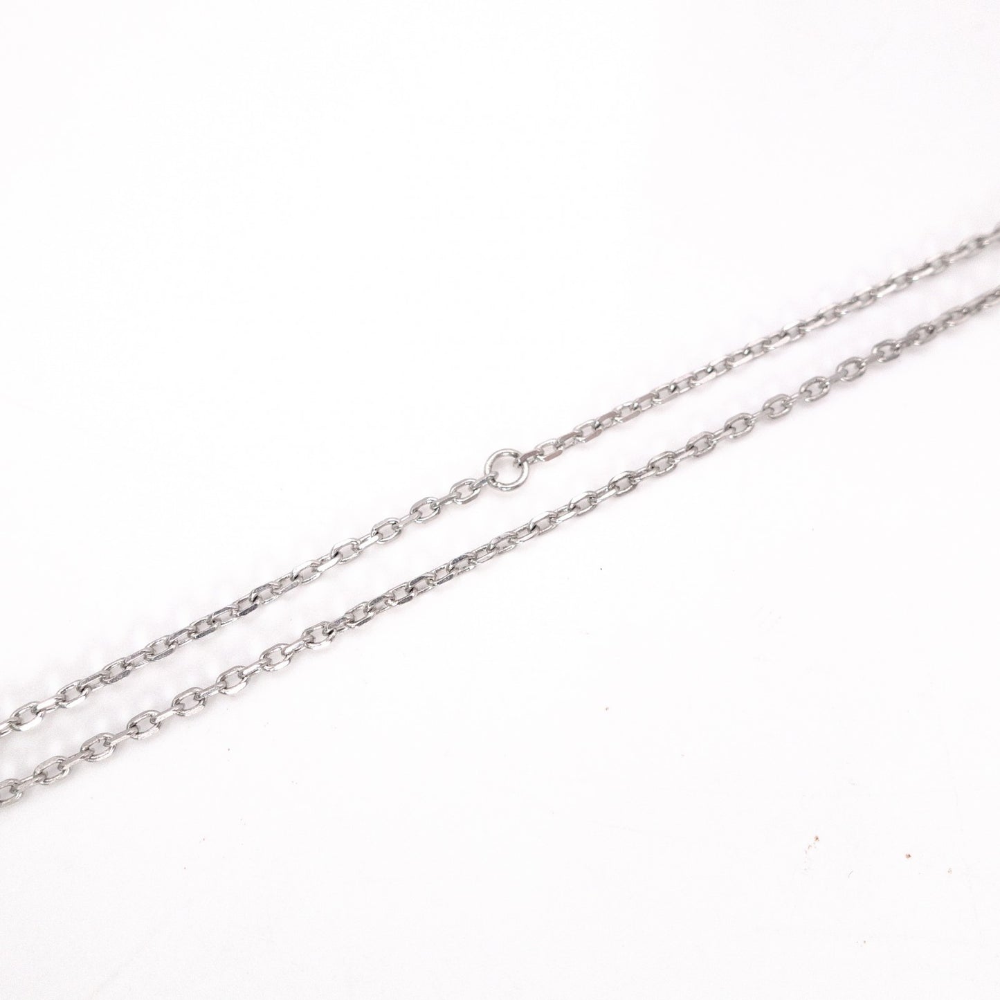 HERMES O'Kelly Necklace, Metal and Leather, Silver, D Stamp