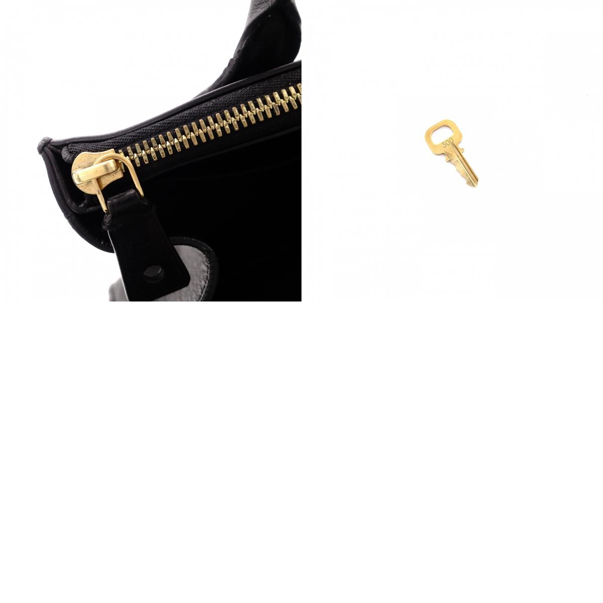 LOUIS VUITTON City Steamer PM Handbag, 2-Way, Leather, Black, Women's