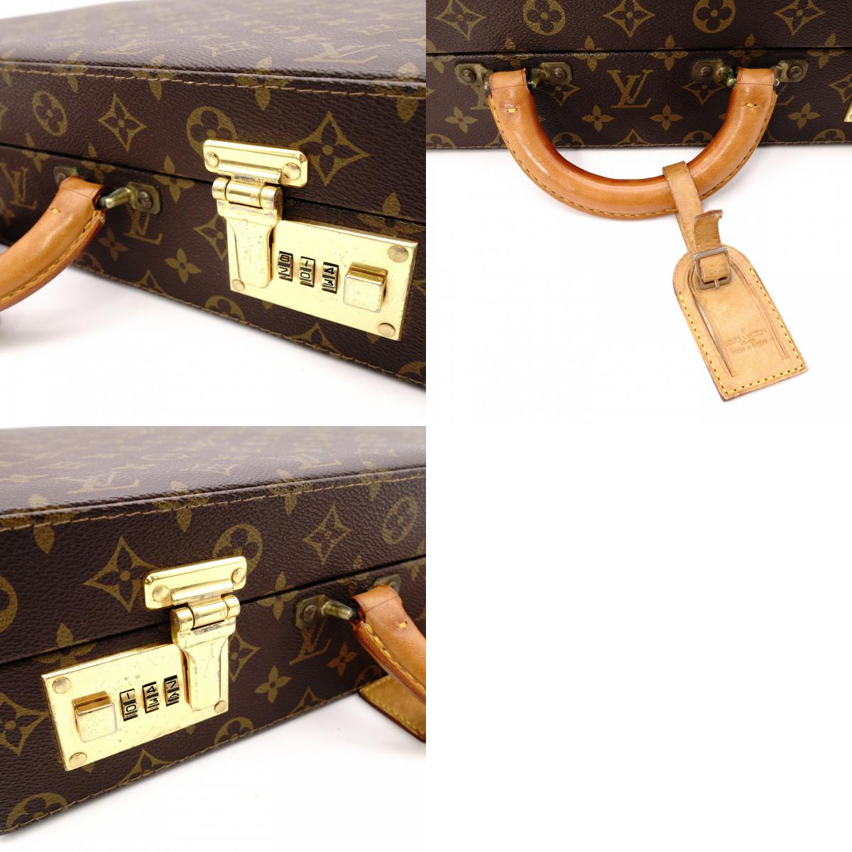 LOUIS VUITTON Monogram Canvas Suitcase, Brown, Trunk Collection