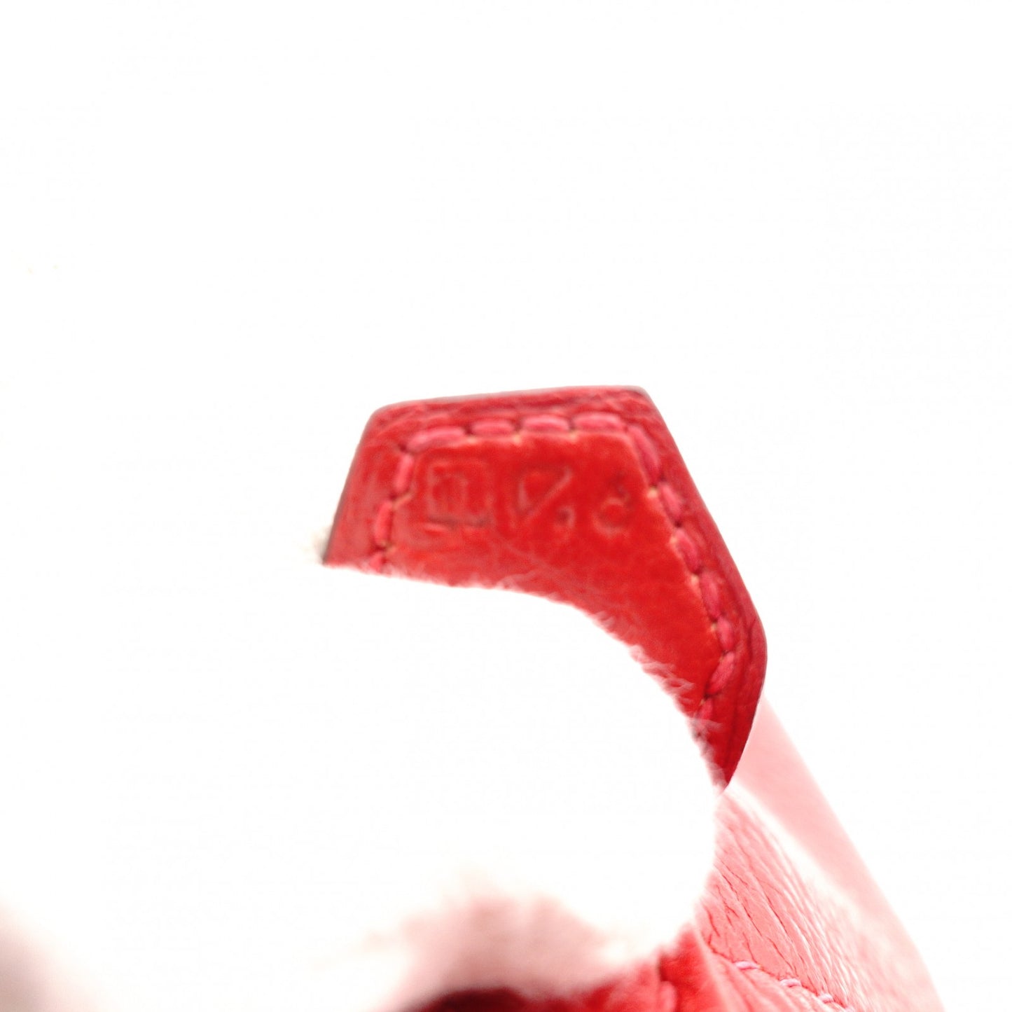 HERMES Bolide 31 Leather Handbag Red 2-Way □I Stamped Shoulder Strap Silver Hardware 7-10-527