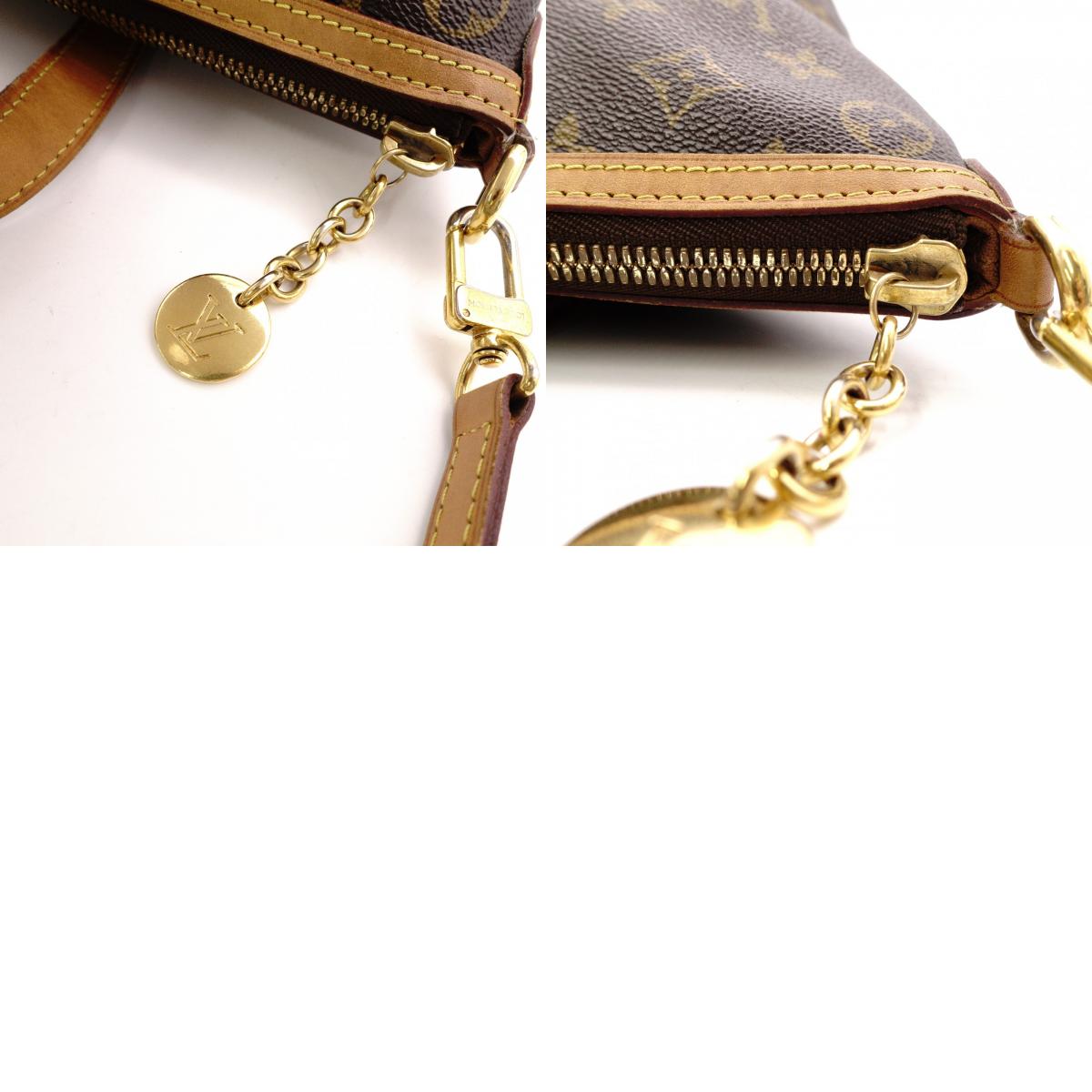 LOUIS VUITTON Palermo PM Monogram Handbag, 2-Way PVC/Leather, Brown, Women's