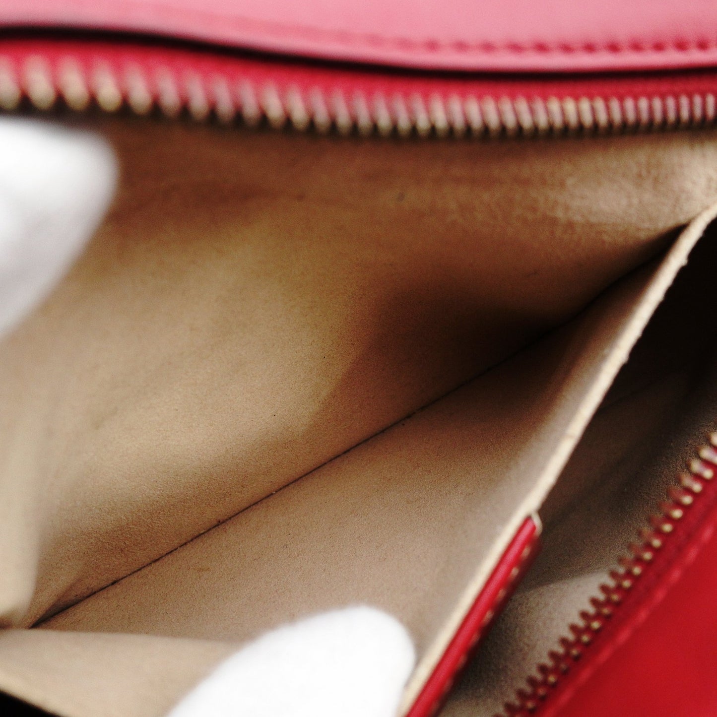 GUCCI GG Marmont Chain Shoulder Bag Leather Red Crossbody Red Gold Hardware 7-12-461