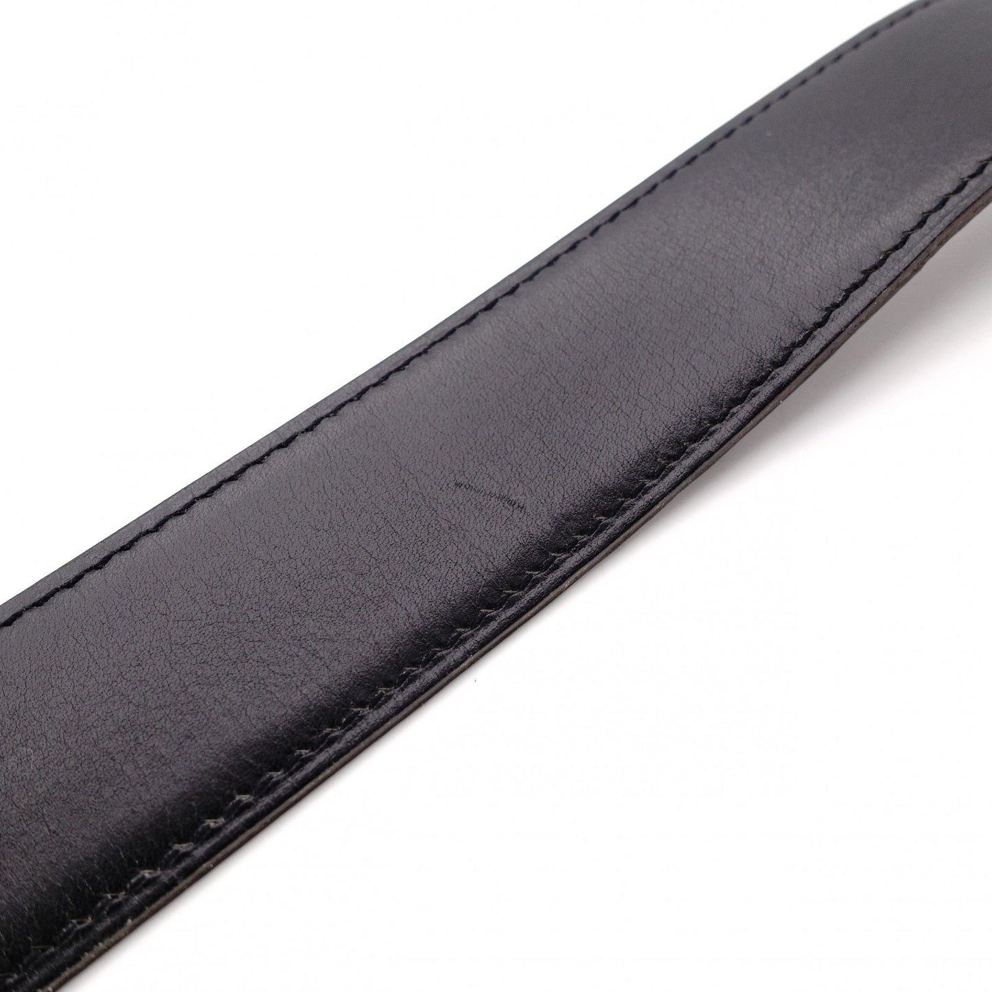 HERMES H Belt, Leather, Brown, Men's, Black, Reversible