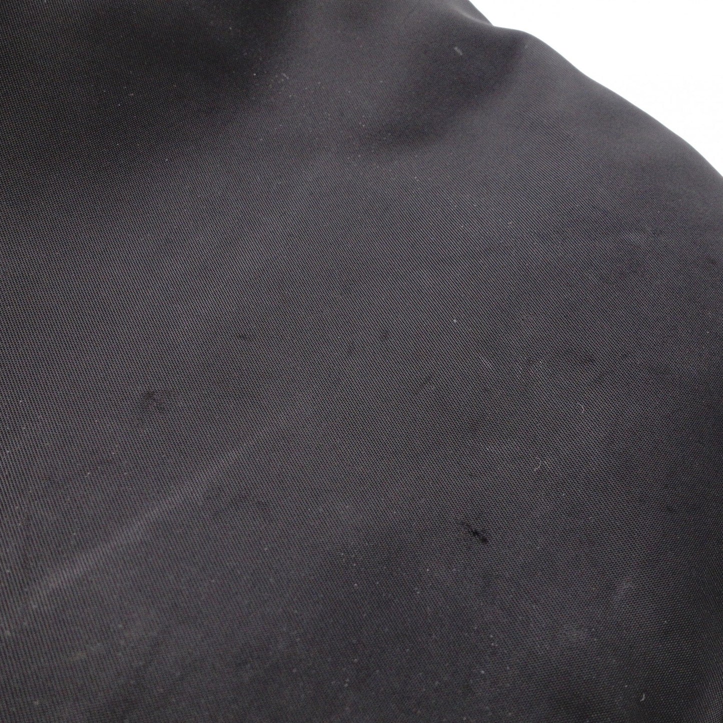 PRADA Shoulder Bag, Nylon, Black, Crossbody, Triangle Logo, Silver Hardware