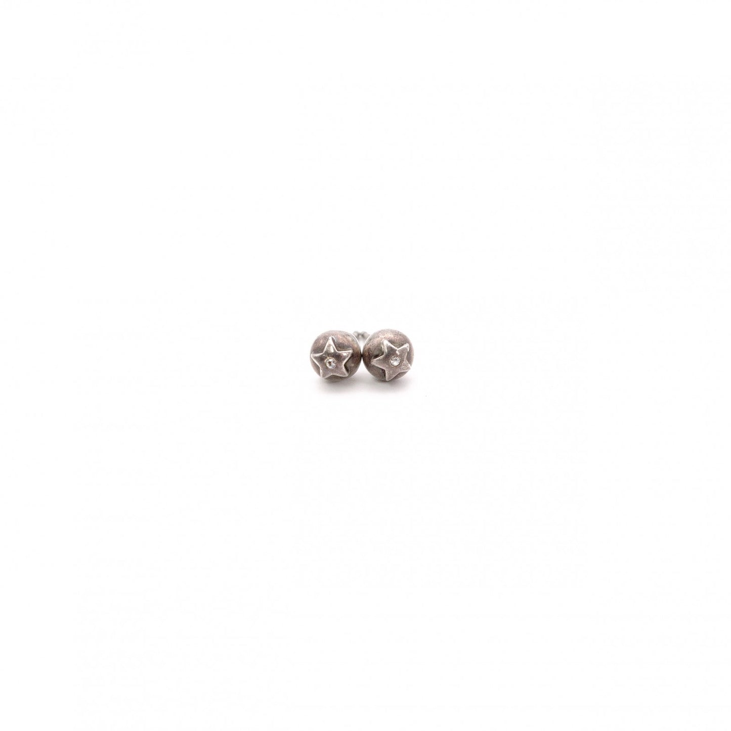 Dior Tribal Earrings, Metal, Silver, Star