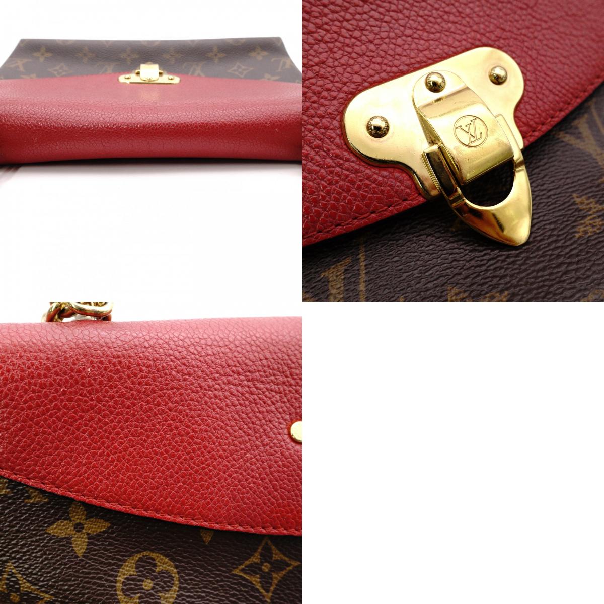 LOUIS VUITTON Samprace Monogram Canvas Shoulder Bag, PVC/Leather, Brown
