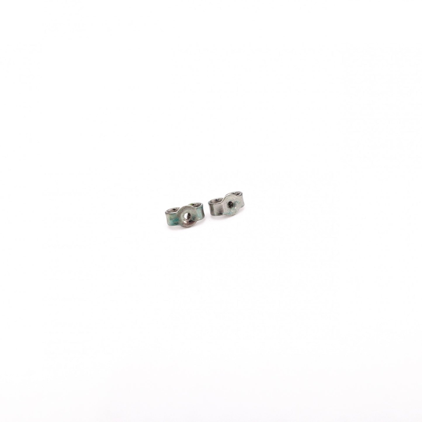CHANEL Earrings, Metal, Silver, Off-White