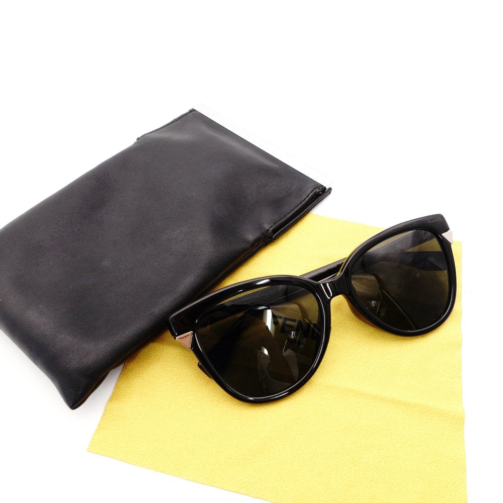 FENDI Sunglasses Black FF0125 Black 140 Men's/Women's with Case 7-11-099