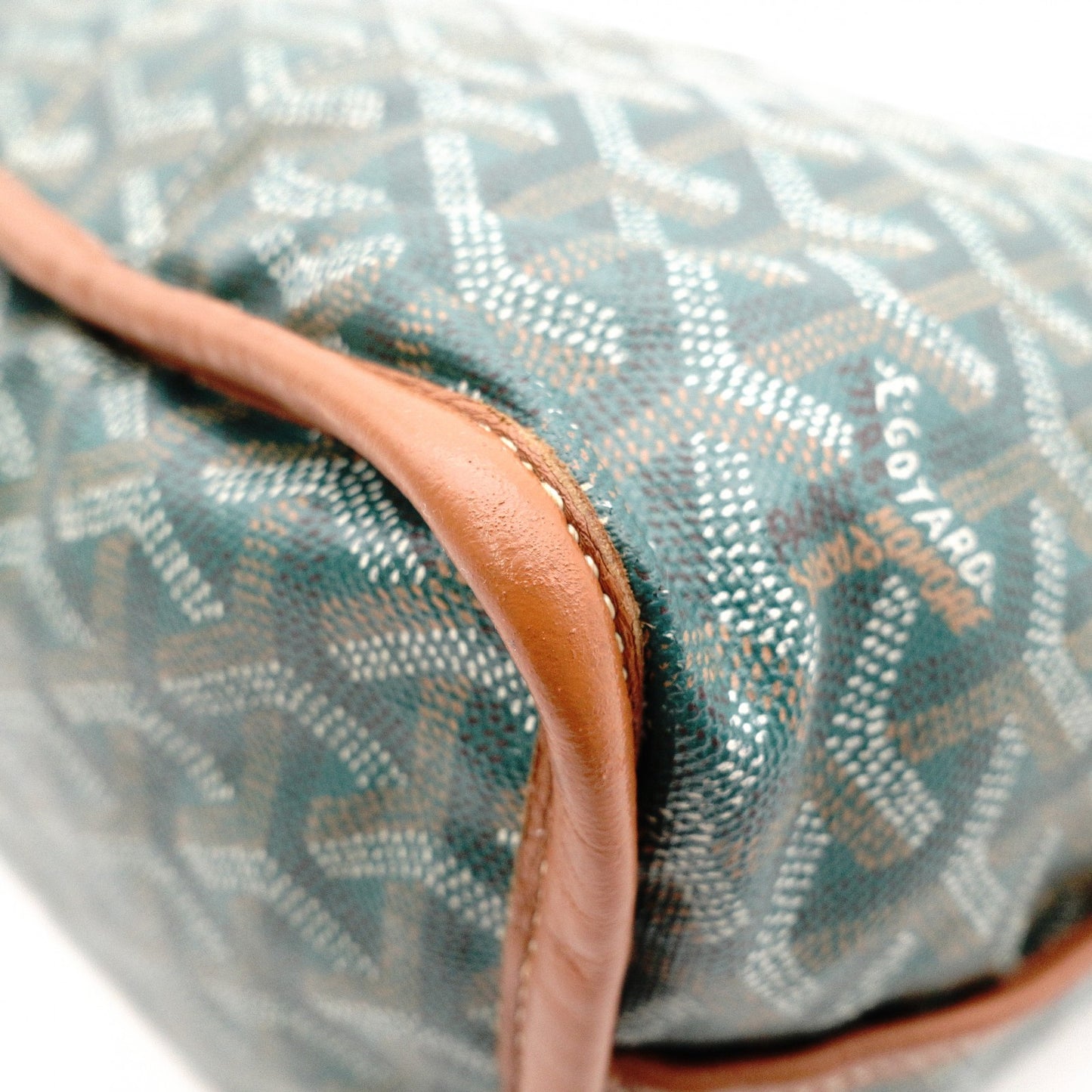 GOYARD Reversible Pertuis PM Tote Bag / PVC / Leather / Green