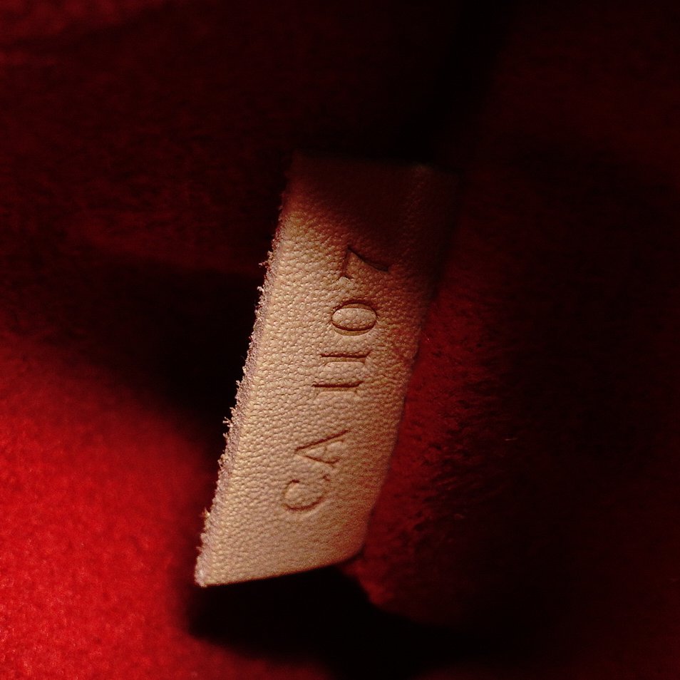 Louis Vuitton LOUIS VUITTON Monogram Parthénon Chain Shoulder Bag Crossbody Red × Brown PVC Leather 7-9-506