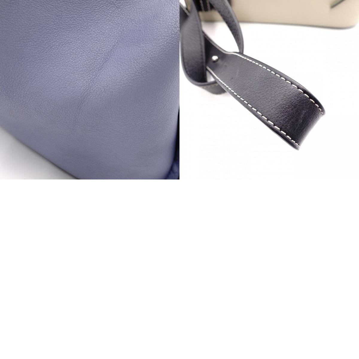 LOEWE Hammock Handbag, Leather, Beige, Purple, Multicolor, 2-Way