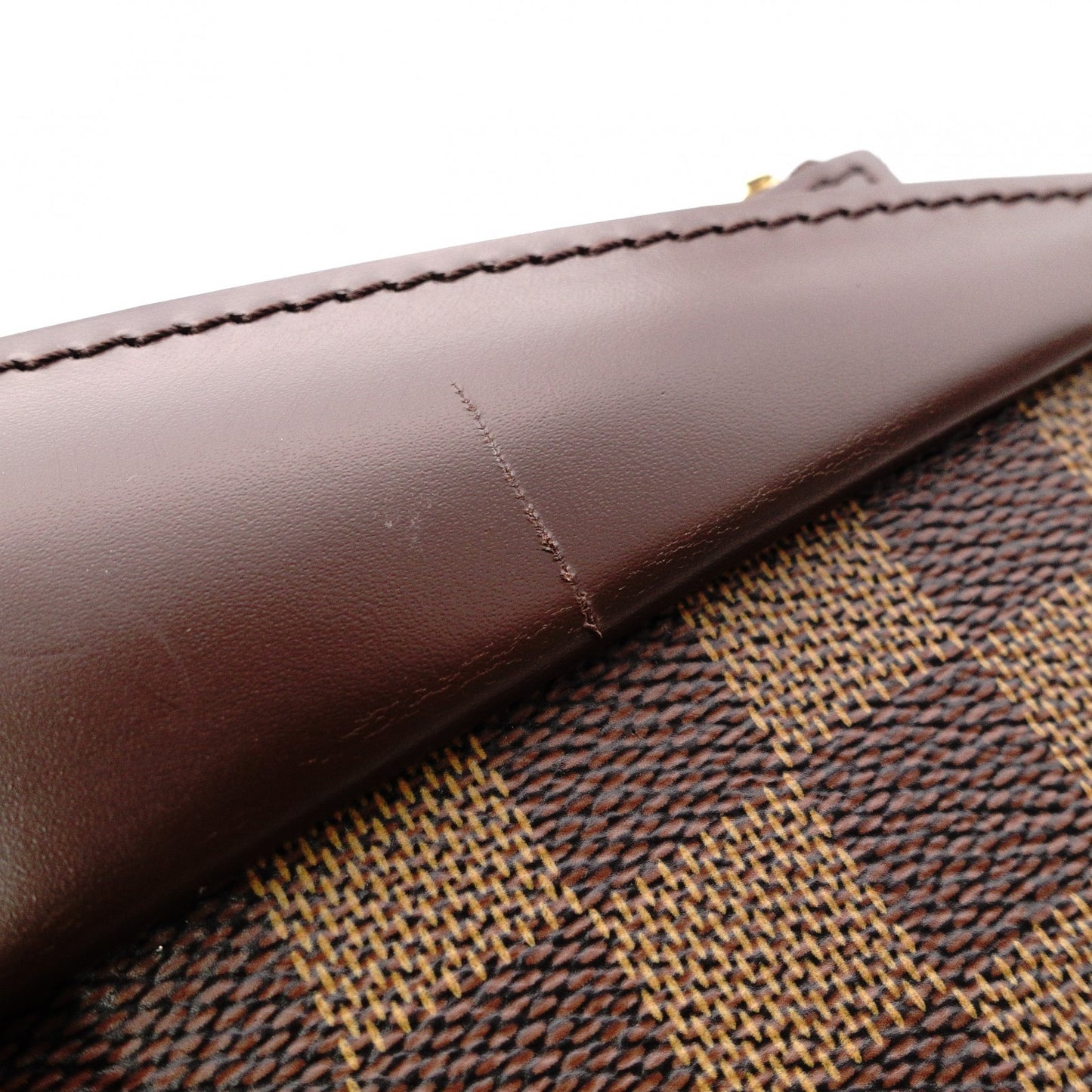 LOUIS VUITTON Riviera Special Order Damier Handbag, Leather/PVC, Brown