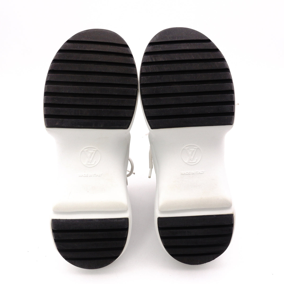 LOUIS VUITTON Since 1854 LV ArcLight Line Sneakers Rubber/Canvas White x Black Size 37 Approx. 23.5–24 cm