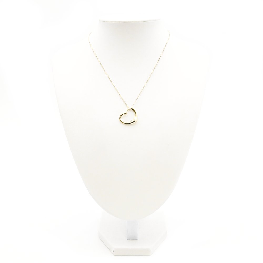 Tiffany & Co. Open Heart Necklace 18K Gold Approx. 5.6g 7-10-026