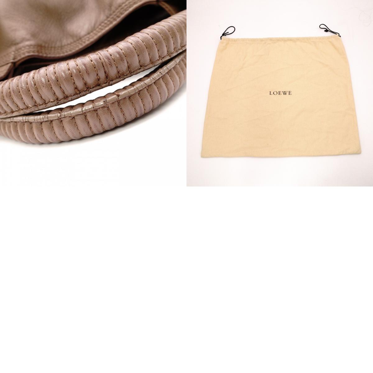 LOEWE Nappa Aire Shoulder Bag, Leather, Brown, Logo, Vintage