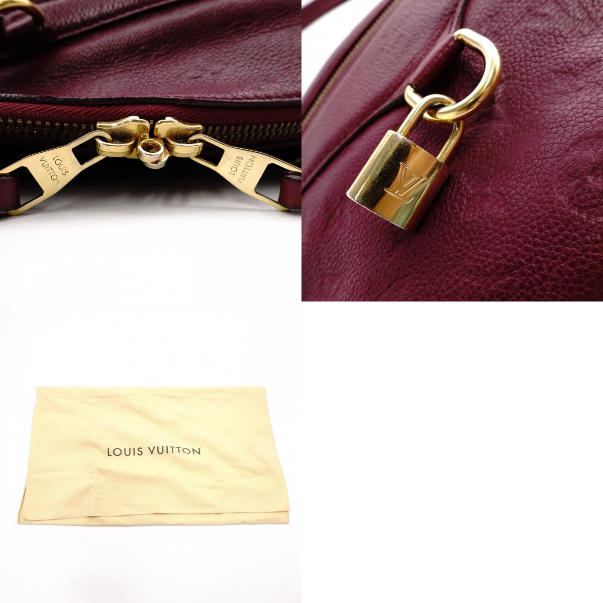 LOUIS VUITTON Monogram Implant Shoulder Bag, Leather, Purple, 2-Way