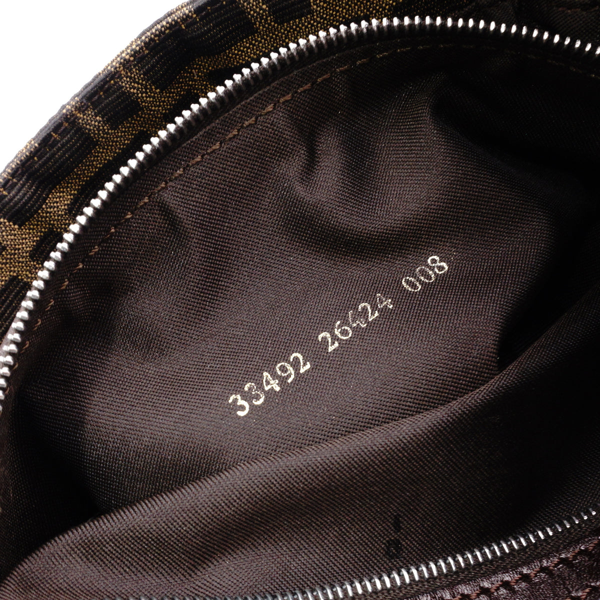FENDI Mamma Bucket Zucca Shoulder Bag, Canvas and Leather, Brown Tones, Women's, FF Logo, Silver Hardware
