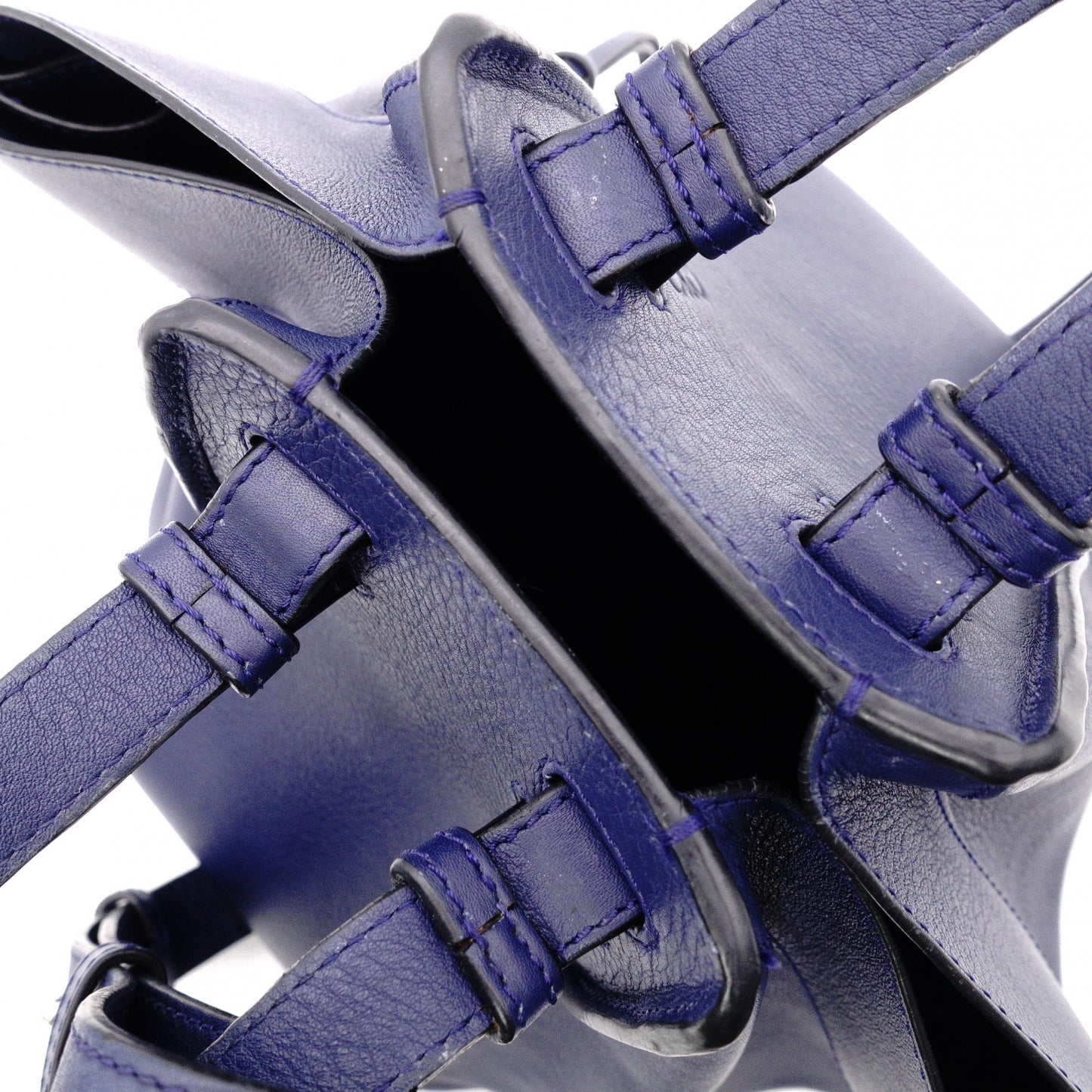 LOEWE Hammock Small Handbag, Leather, Blue, 2-Way Shoulder Bag