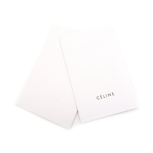 Celine Trapeze Handbag Leather 2-Way Black × Beige × Light Blue Shoulder 7-10-223