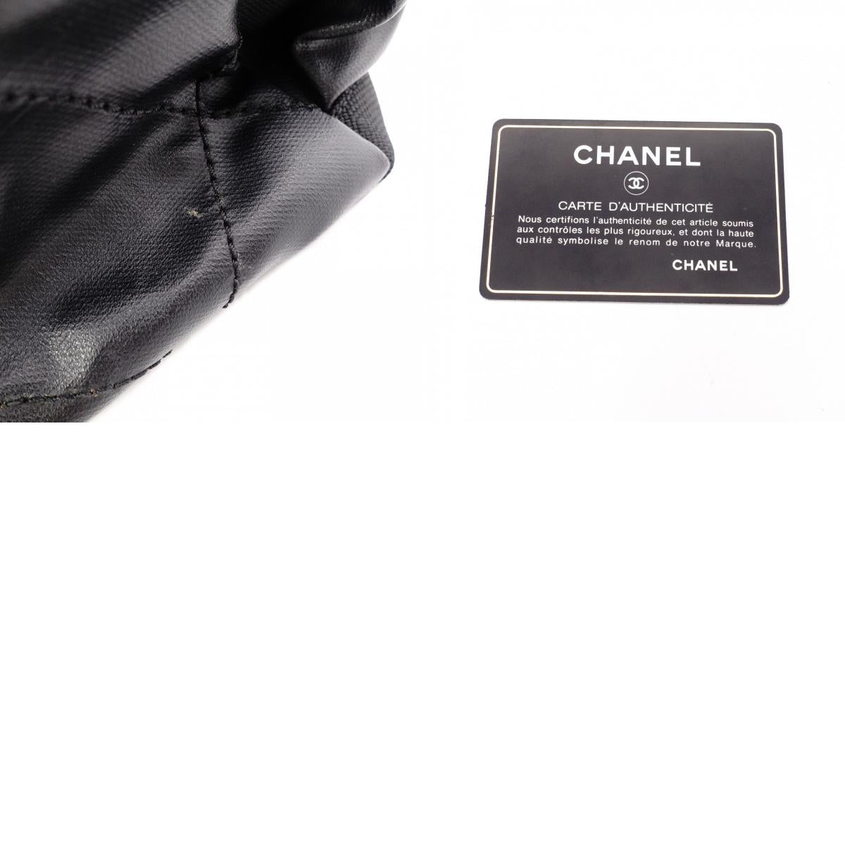 CHANEL Tote Bag GM Paris-Biarritz Tote Bag, Leather and Canvas, Black with Silver Hardware