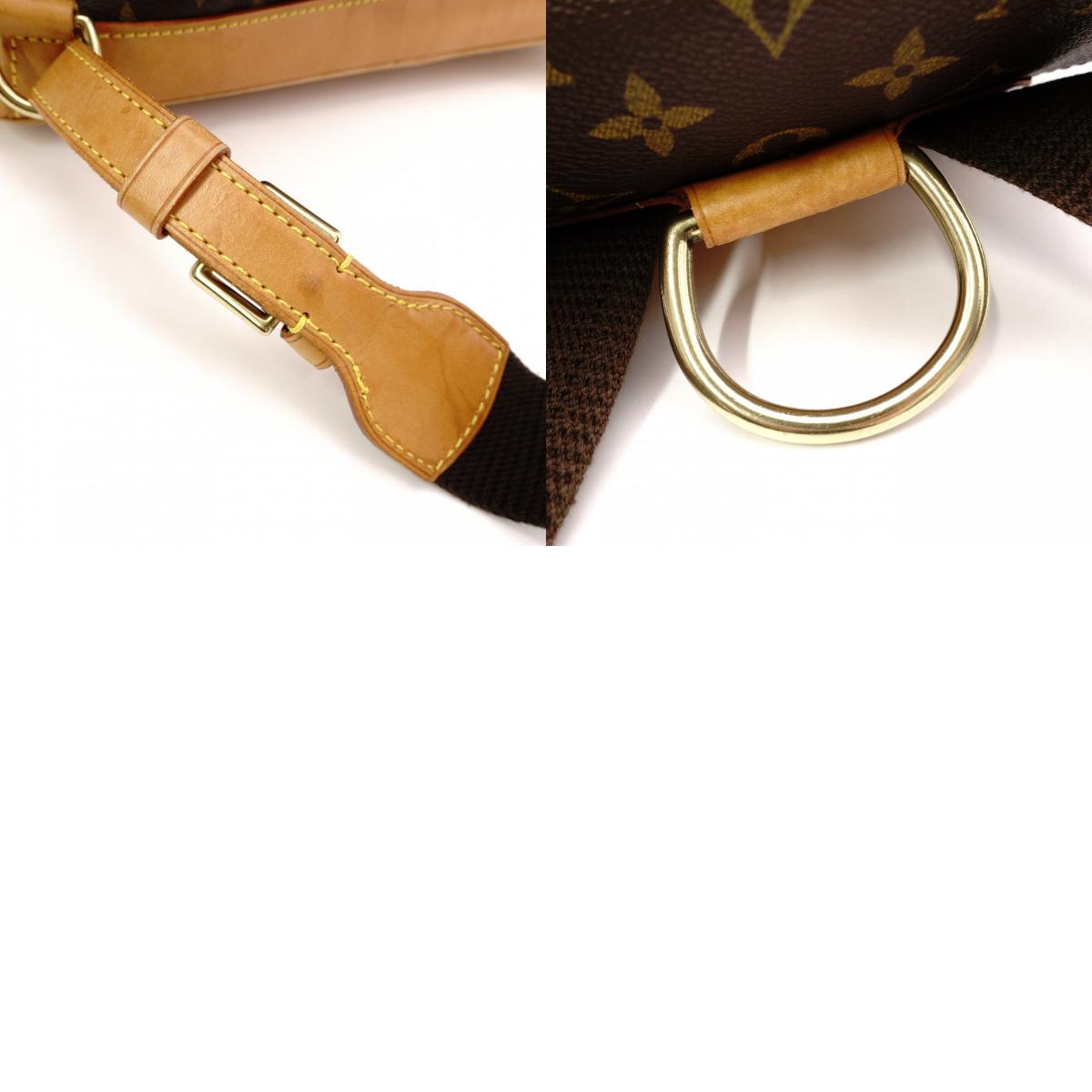 LOUIS VUITTON Monogram canvas Montsouris GM Backpack Daypack Brown PVC/leather Women