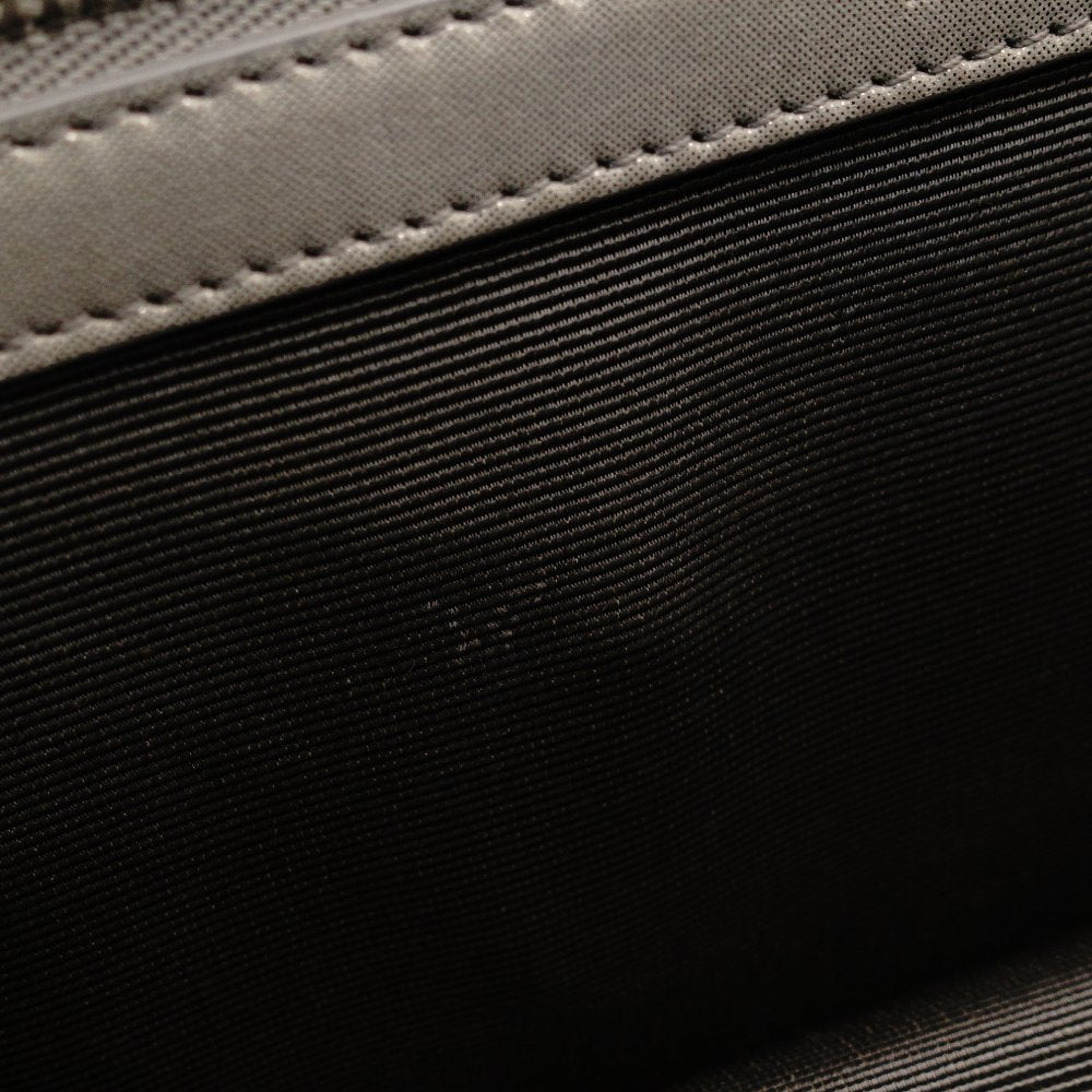 DIOR Diorama Chain Shoulder Bag Gray Suede Leather Crossbody Silver Hardware 7-10-544