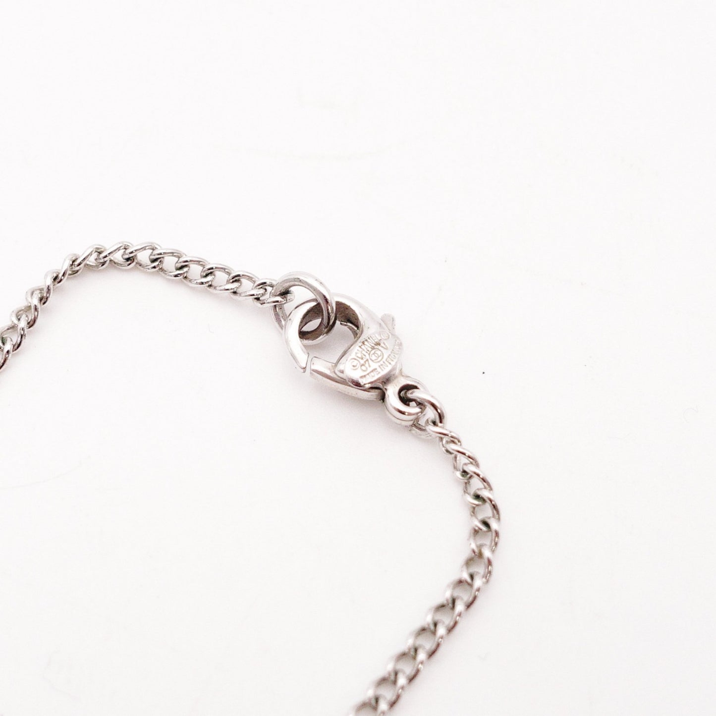 CHANEL Necklace Silver CC Logo Coco Mark