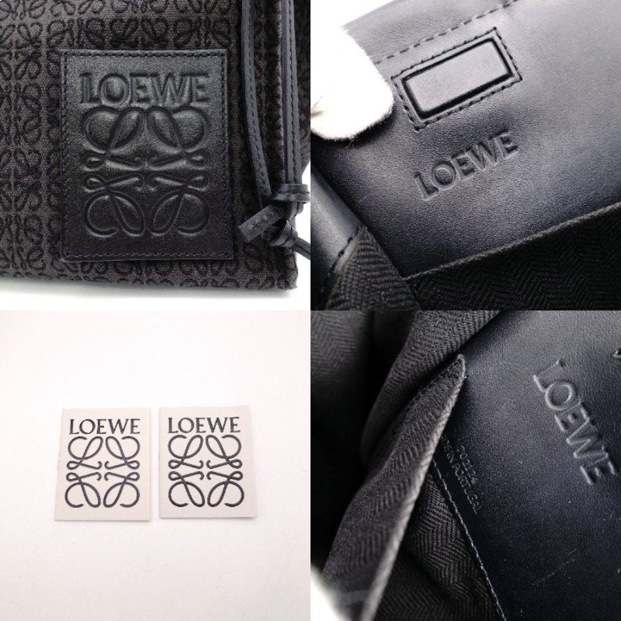 LOEWE Cushion Tote Anagram Shoulder Bag/Leather/Canvas