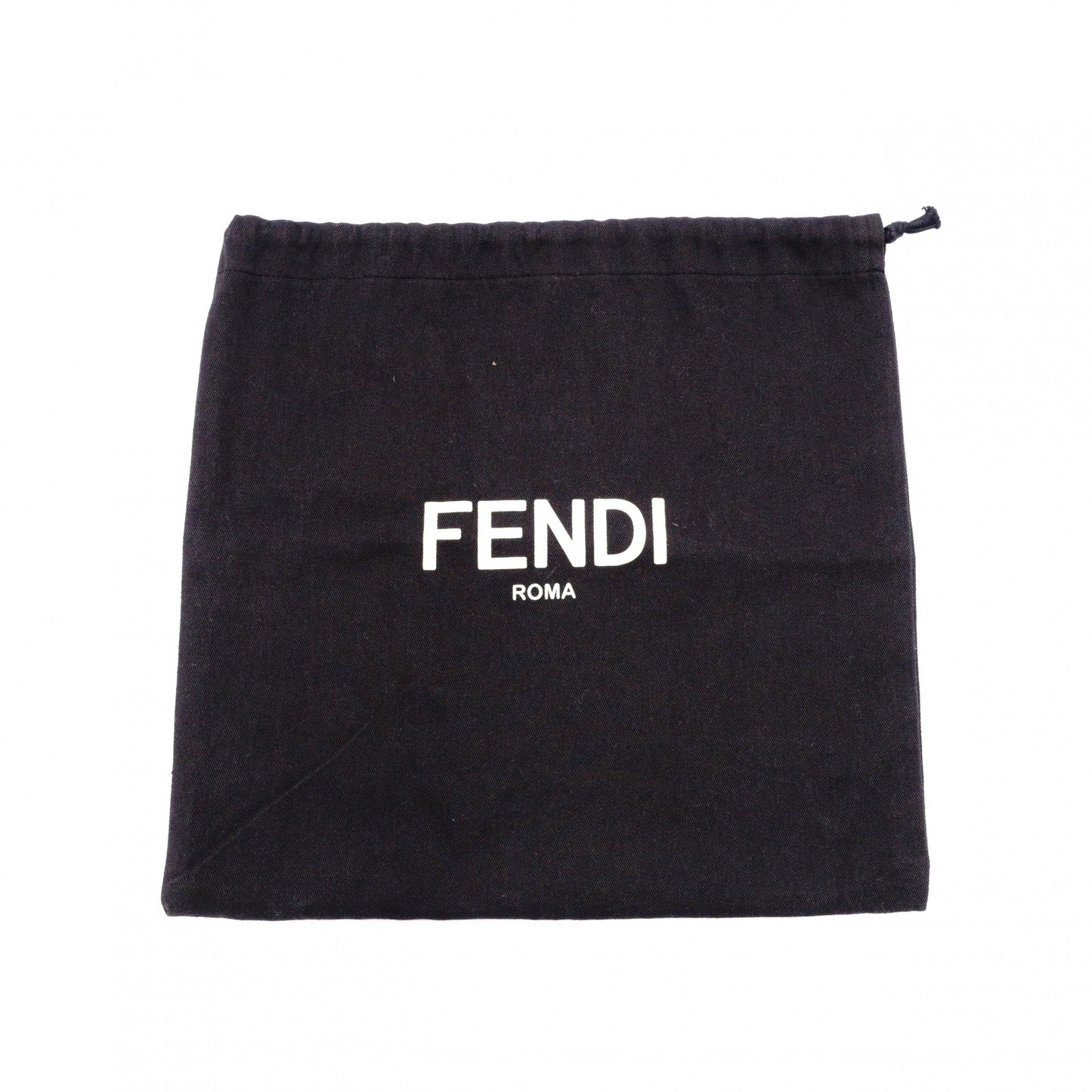 FENDI Shoulder Bag, Leather, Black, Gold Hardware, FF Logo