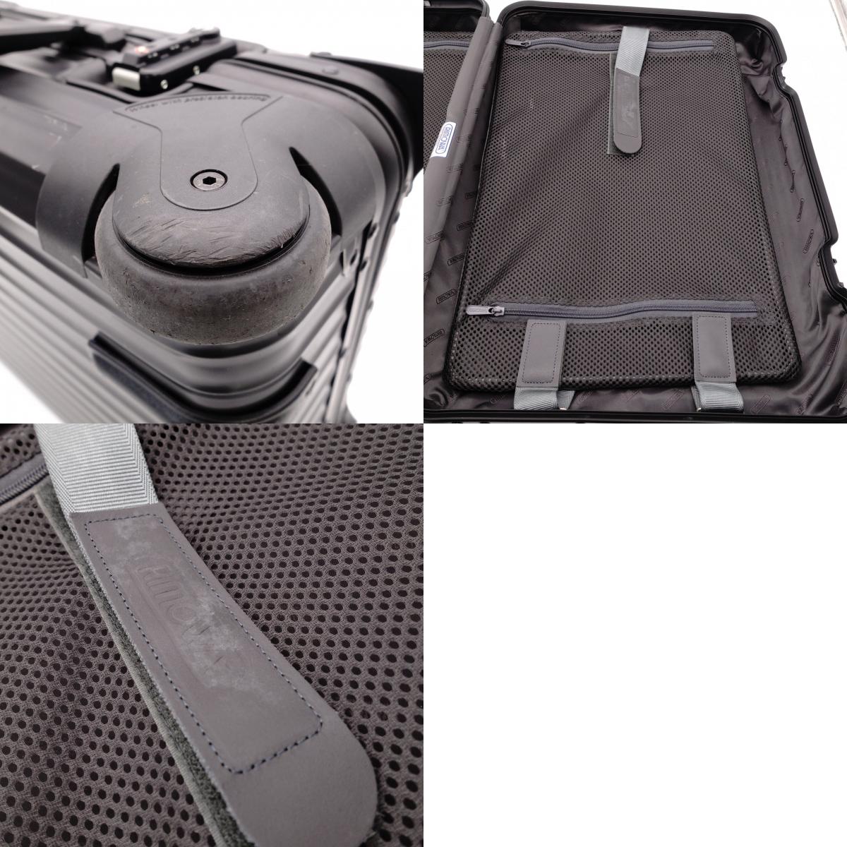 RIMOWA 986.11 32L Topaz Stealth 2-Wheel Carry-On Black